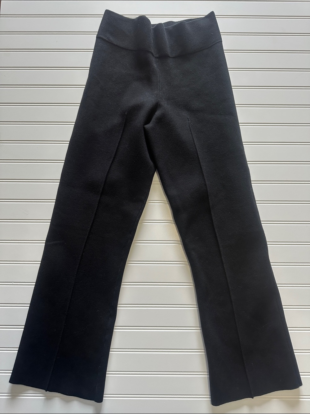 J.Crew Black Ponte Knit Bootcut Pull-On Pants Women’s Medium